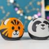 Die Echo Dot Kids Edition kommt in Tiger- oder Panda-Optik