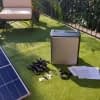In unserem Test haben wir den Speicher mit vier Solarmodulen gekoppelt