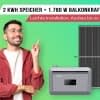 Dieses Solar-Set ist einfach zu installieren und flexibel im Aufbau!